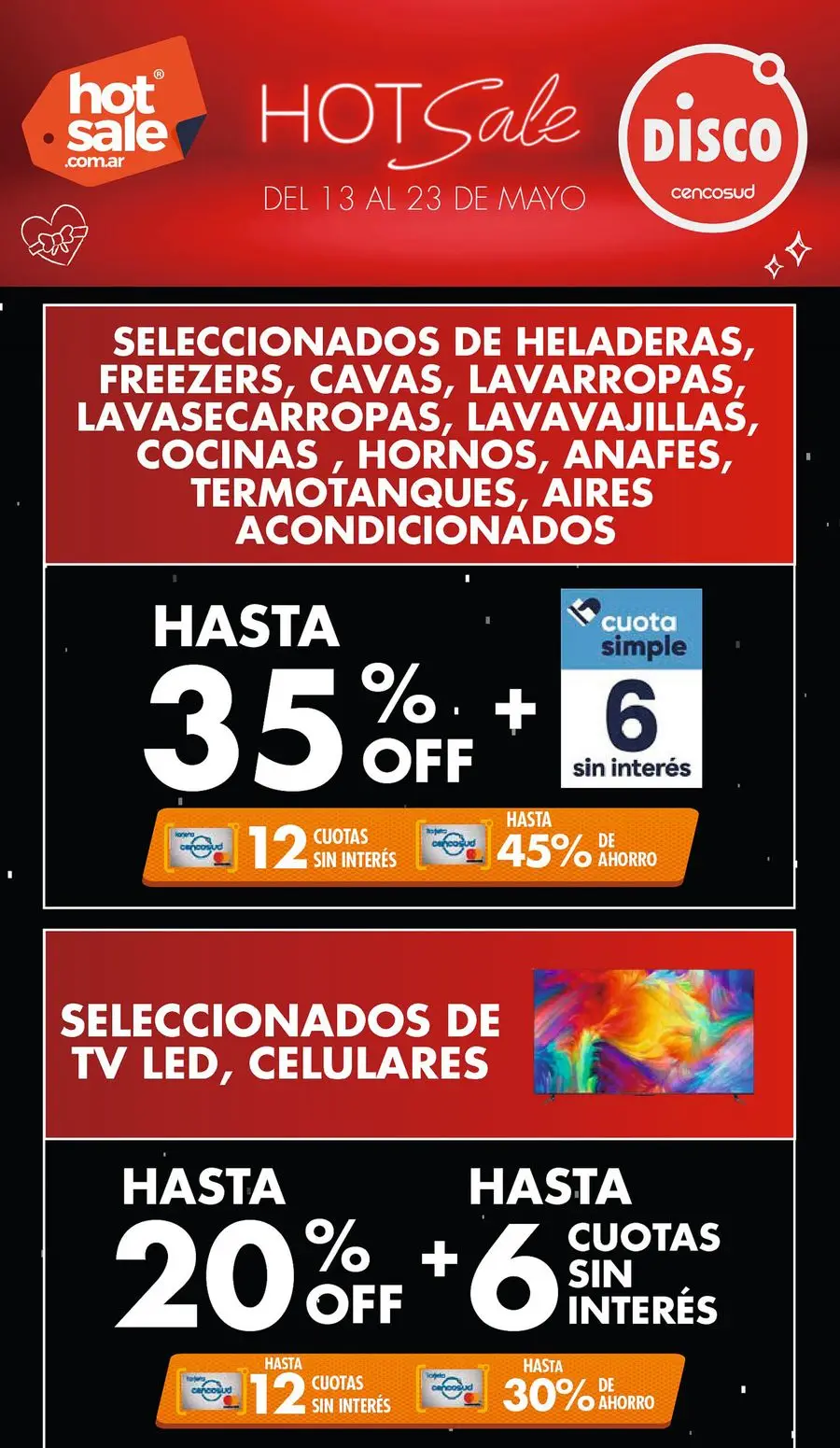 Disco Hot Sale 13 al 23 de Mayo  - 1/8