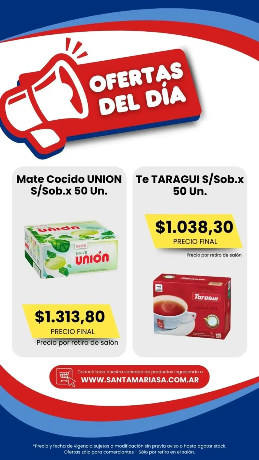 Ofertas del día Santa Maria - 1/3