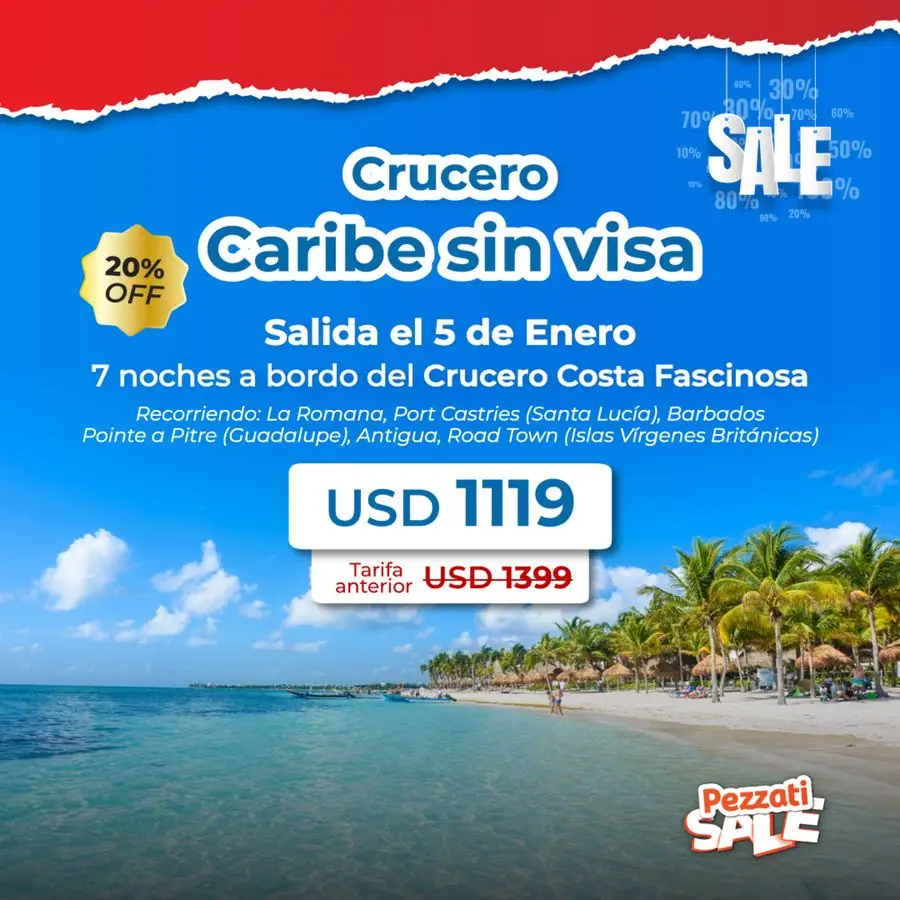 Hasta 55% de descuento para viajar con Lozada - 1/6