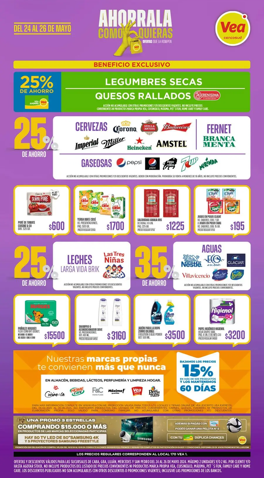 Supermercados Vea Fin de Semana BS AS - 1/6