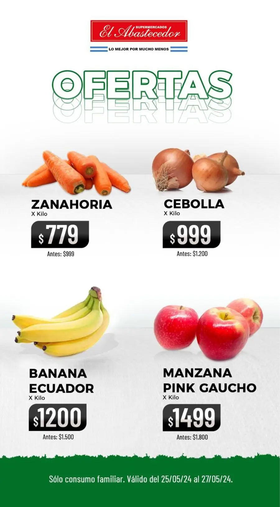 Ofertas El Abastecedor ~ Frutas y Verduras - 1/2