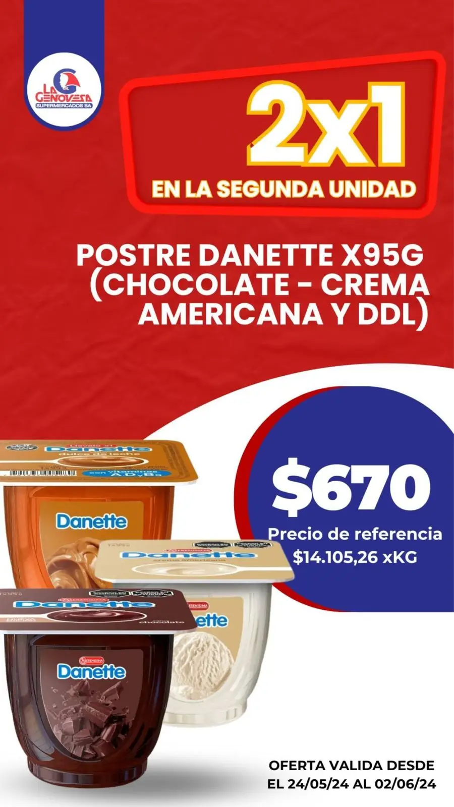 Ofertas La Genovesa al 2 de Junio - 1/4