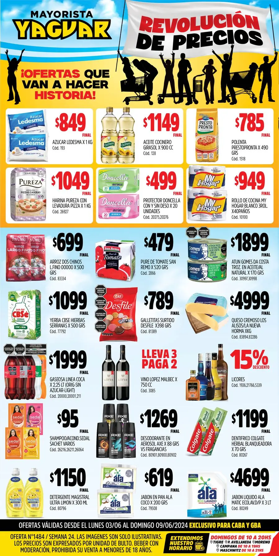 Ofertas Supermercados Yaguar BS AS - 1/18