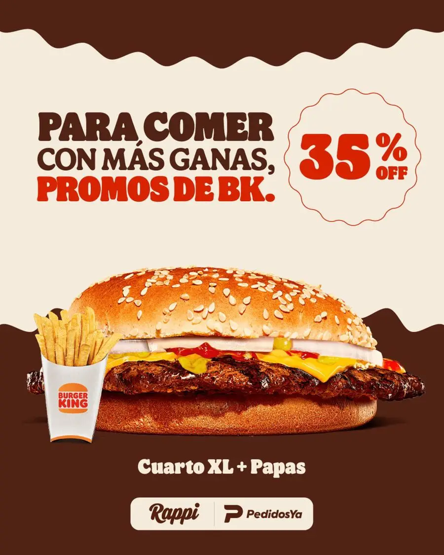 Promos de BK 35% OFF - 1/3