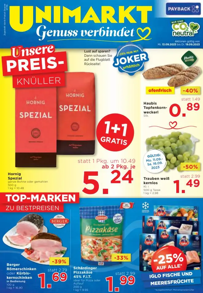 Unimarkt flugblatt - 1/16