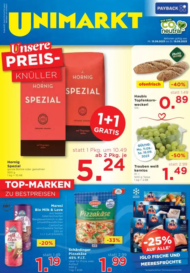 Unimarkt flugblatt - 1/16