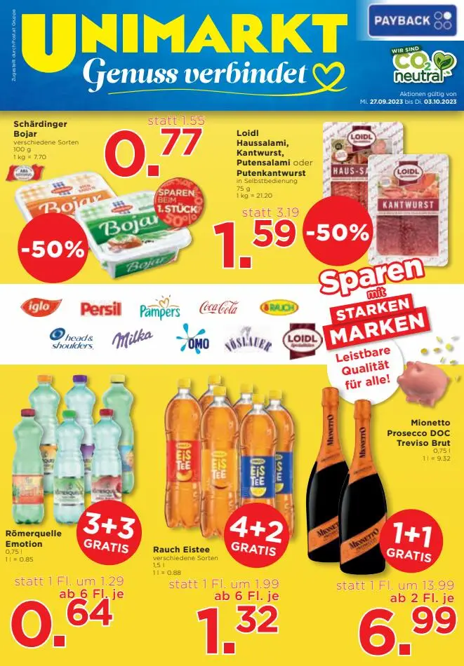 Unimarkt flugblatt - 1/16