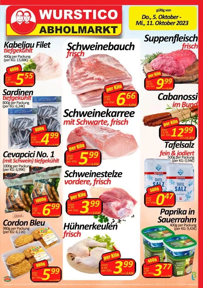 Wurstico flugblatt - 1/4