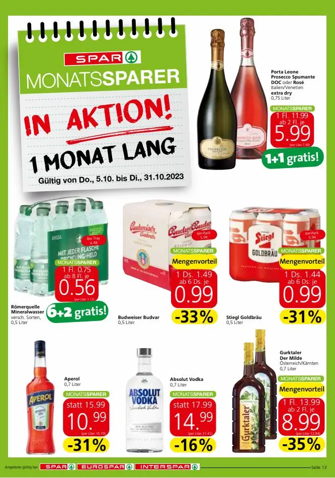 Monatssparer Spar - 1/3