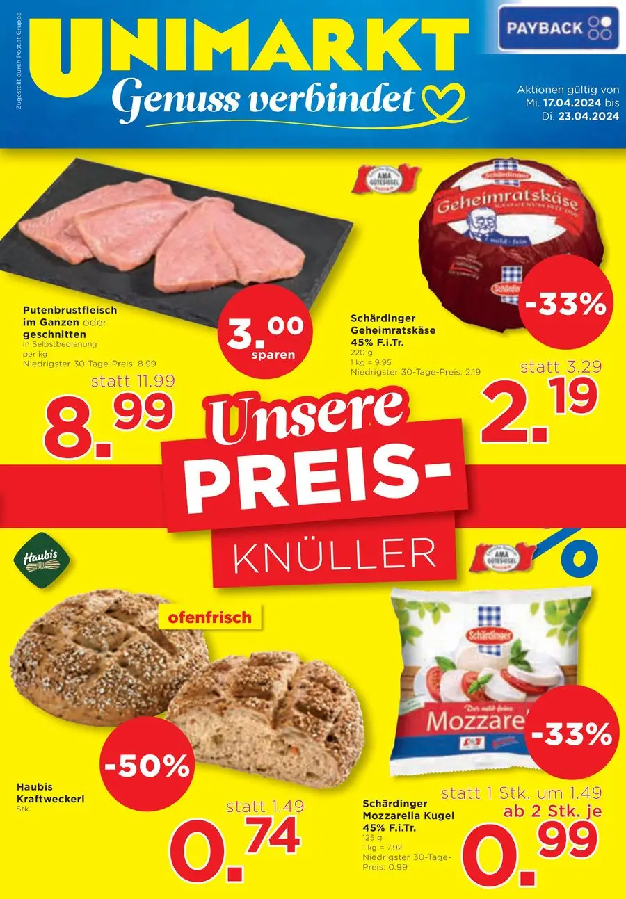 Unimarkt flugblatt - 1/16