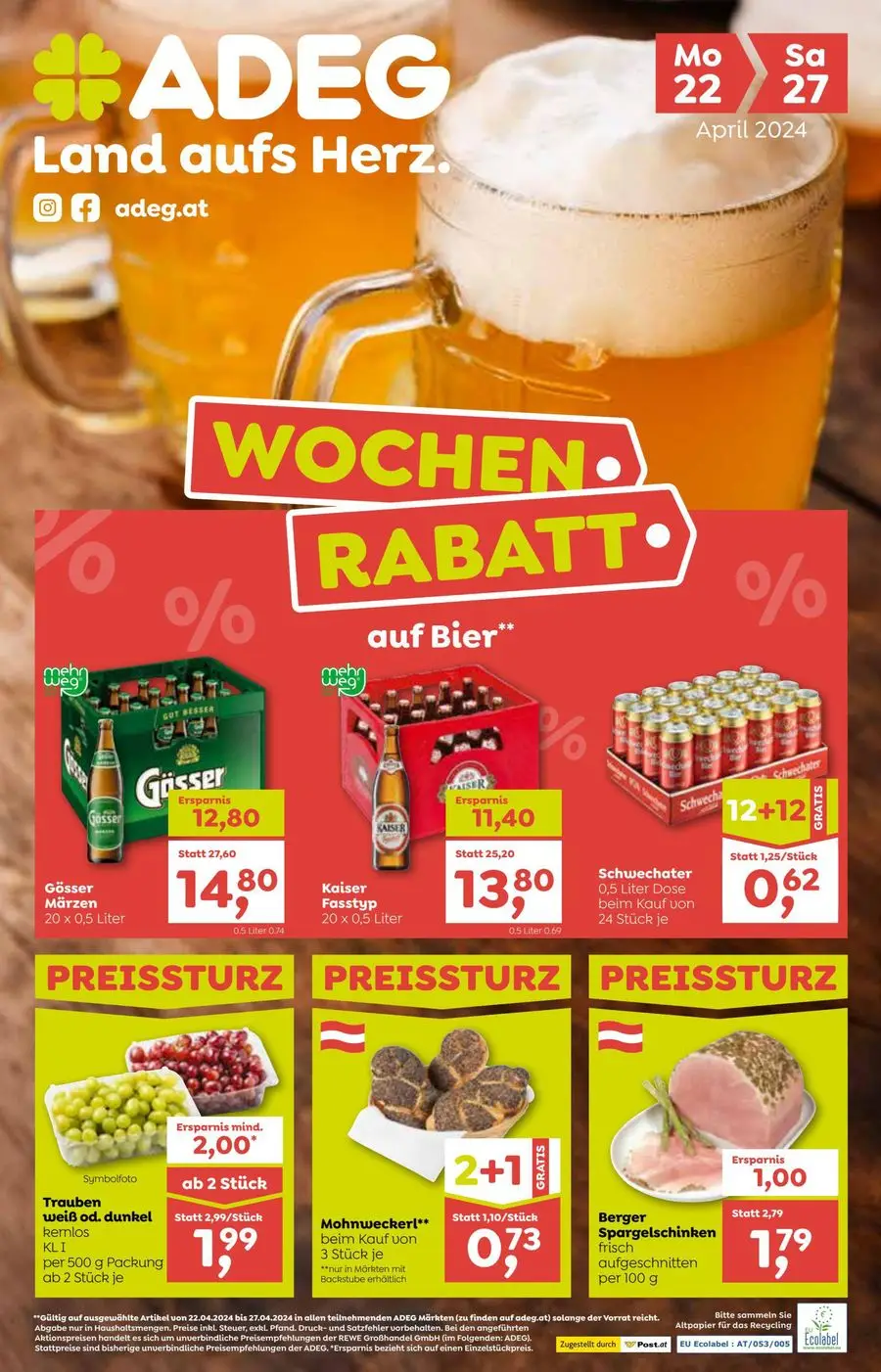 WOCHEN RABATT - 1/8