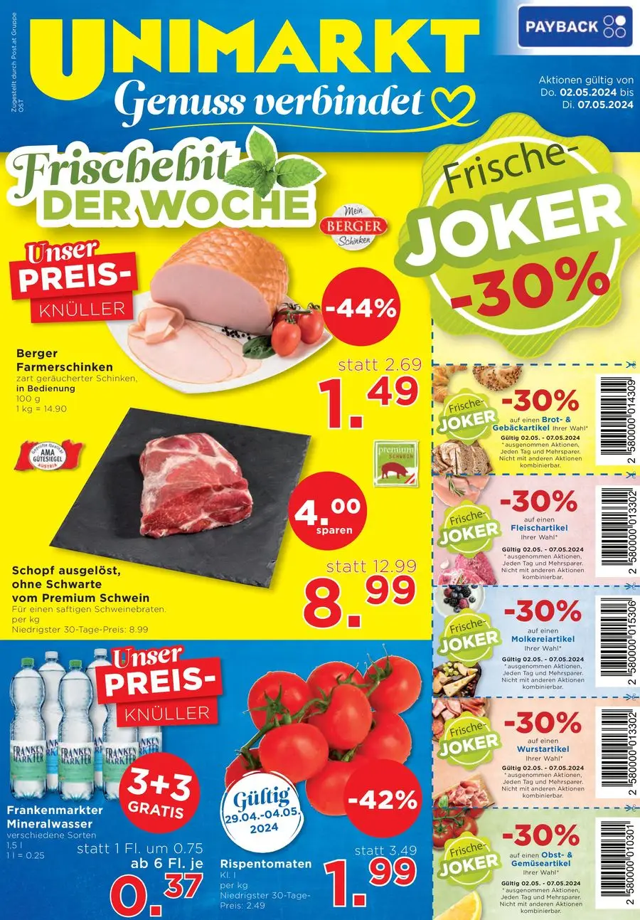 Unimarkt flugblatt - 1/16