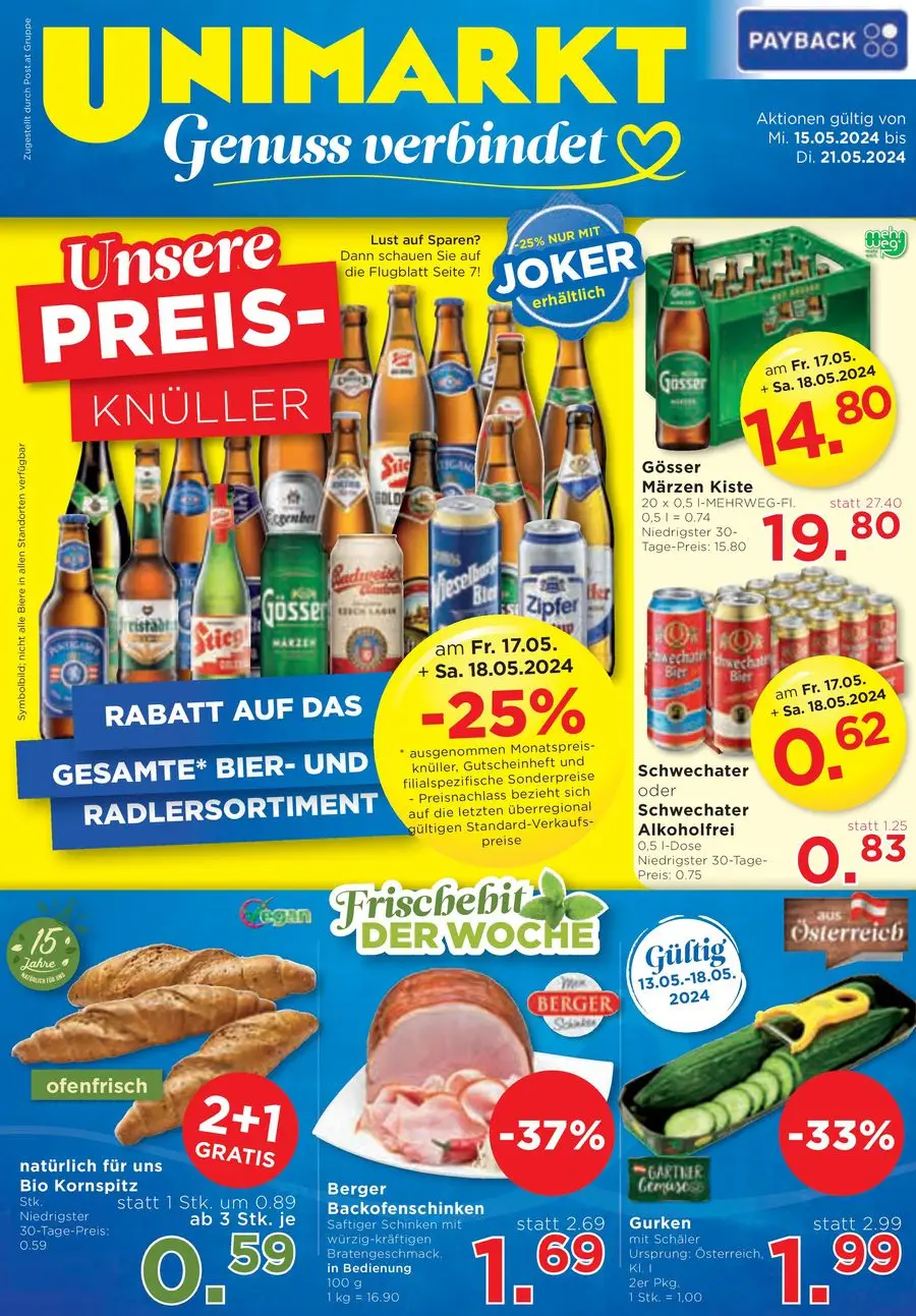 Unimarkt flugblatt - 1/16