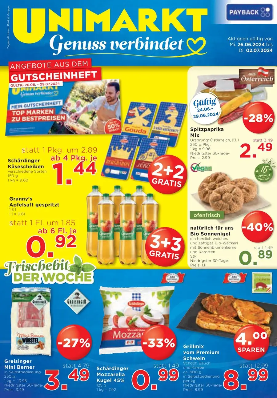 Unimarkt flugblatt - 1/16