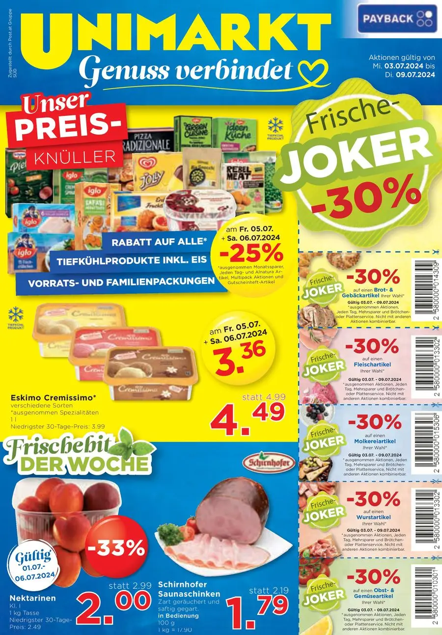 Unimarkt flugblatt - 1/16