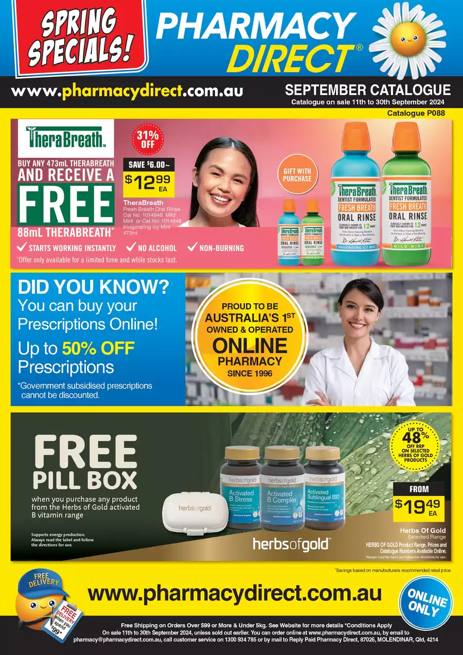 Spring Pharmily Pharmacy Direct: Spring Specials 10.09.2024/29.09.2024 | Catalogium ...