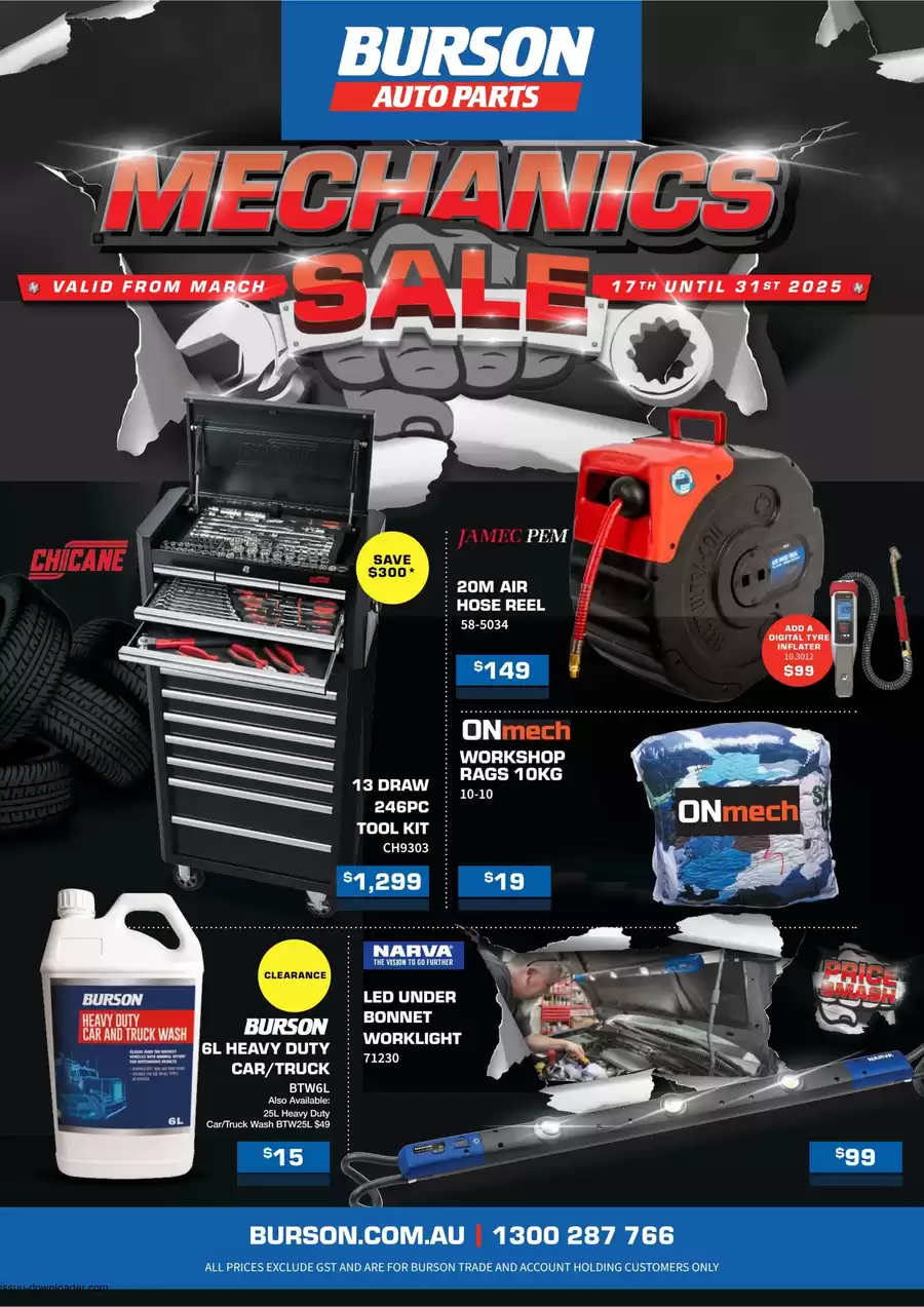 Burson Auto Parts Australia — Product catalog, promotions and discounts