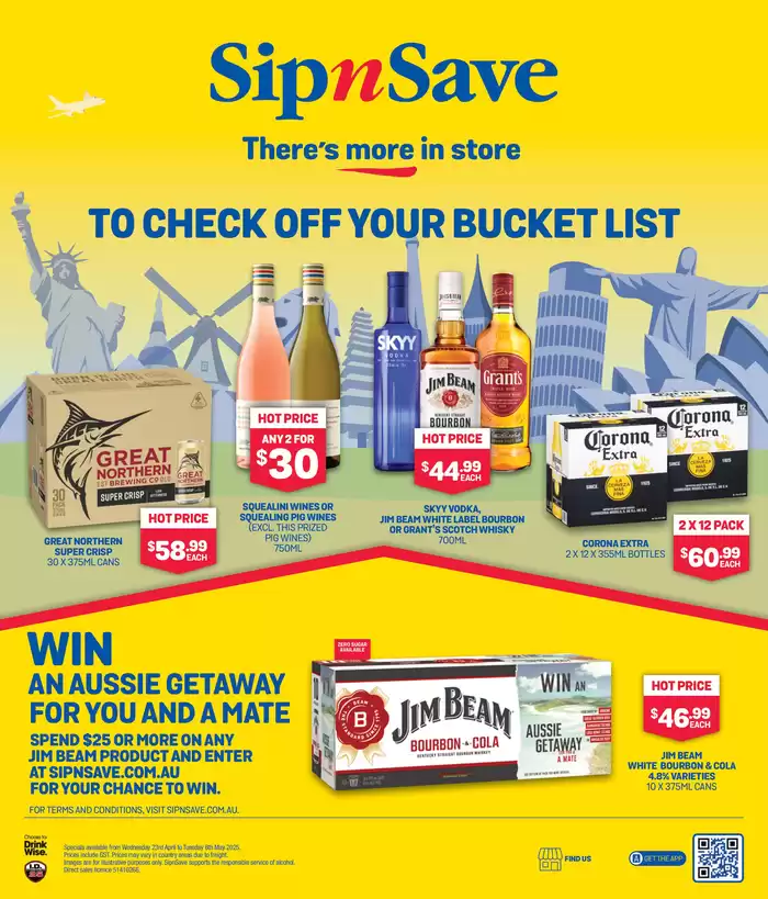 SipnSave Australia — Product catalog, promotions and discounts