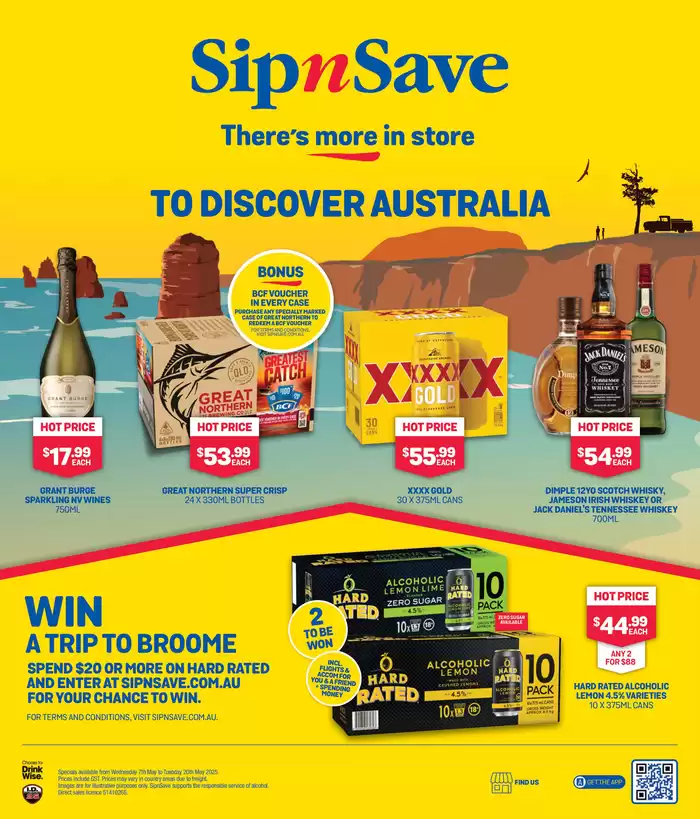 SipnSave Australia — Product catalog, promotions and discounts