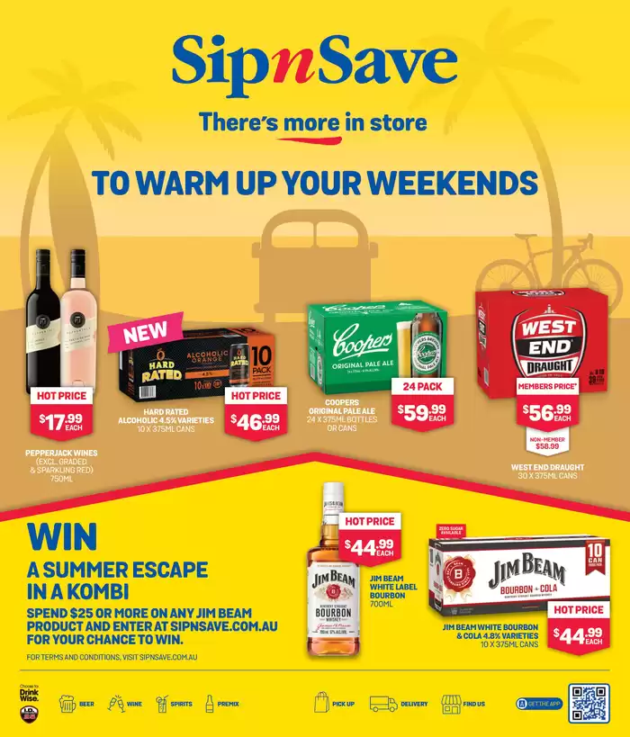 SipnSave Australia — Product catalog, promotions and discounts