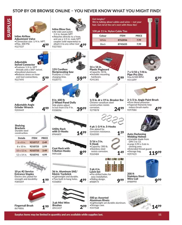 Princess Auto: Catalogue 16.04.2025/16.04.2026 | Catalogium Canada
