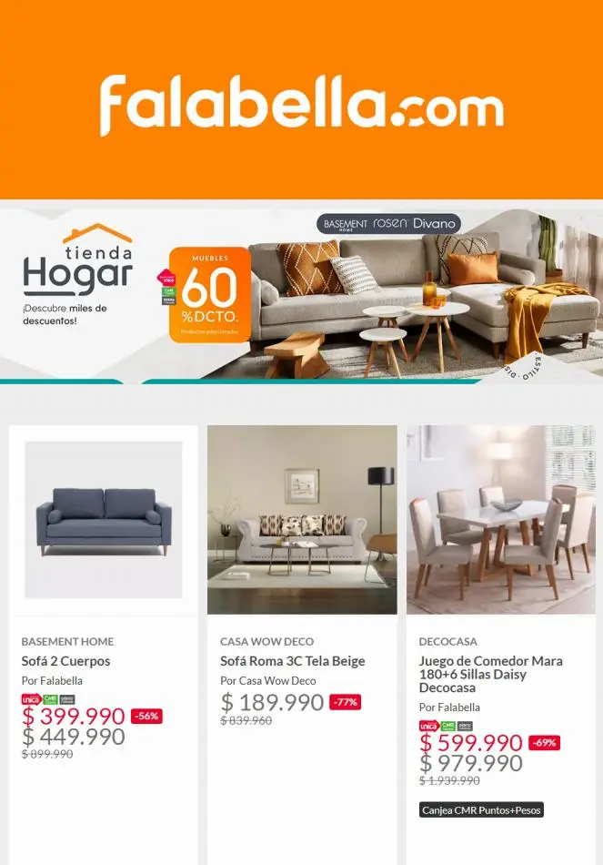 Falabella Chile Cat logo De Productos Promociones Y Descuentos 
