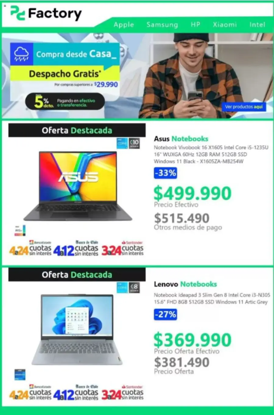 PC Factory: Catálogo PC Factory 28.06.2024/29.06.2024 | Catalogium Chile