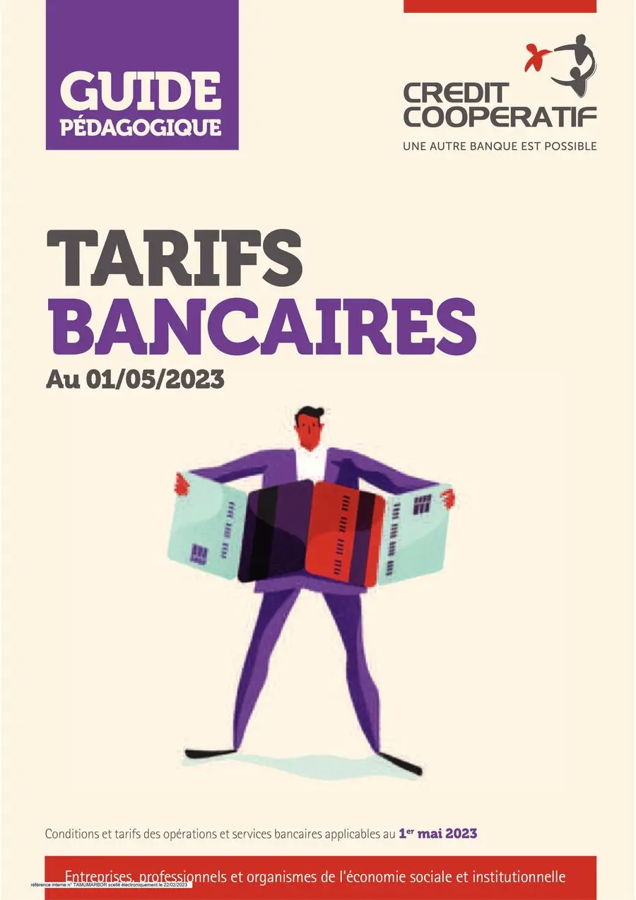 Credit Cooperatif Guide tarifs bancaires 2023 - 1/48