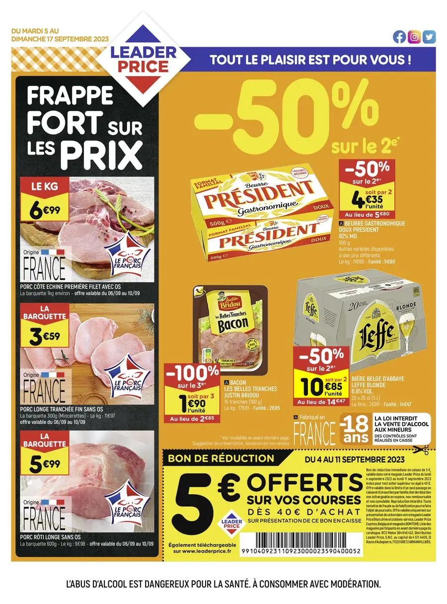 Frappe fort sur les prix - 1/8