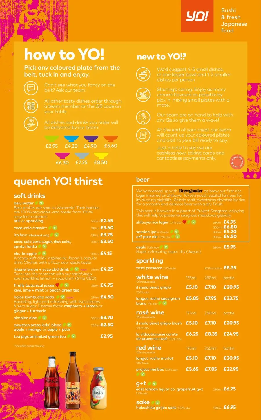 Yo Menu Yo! Sushi: Menu 17.10.2023/31.12.2023 | Catalogium United Kingdom
