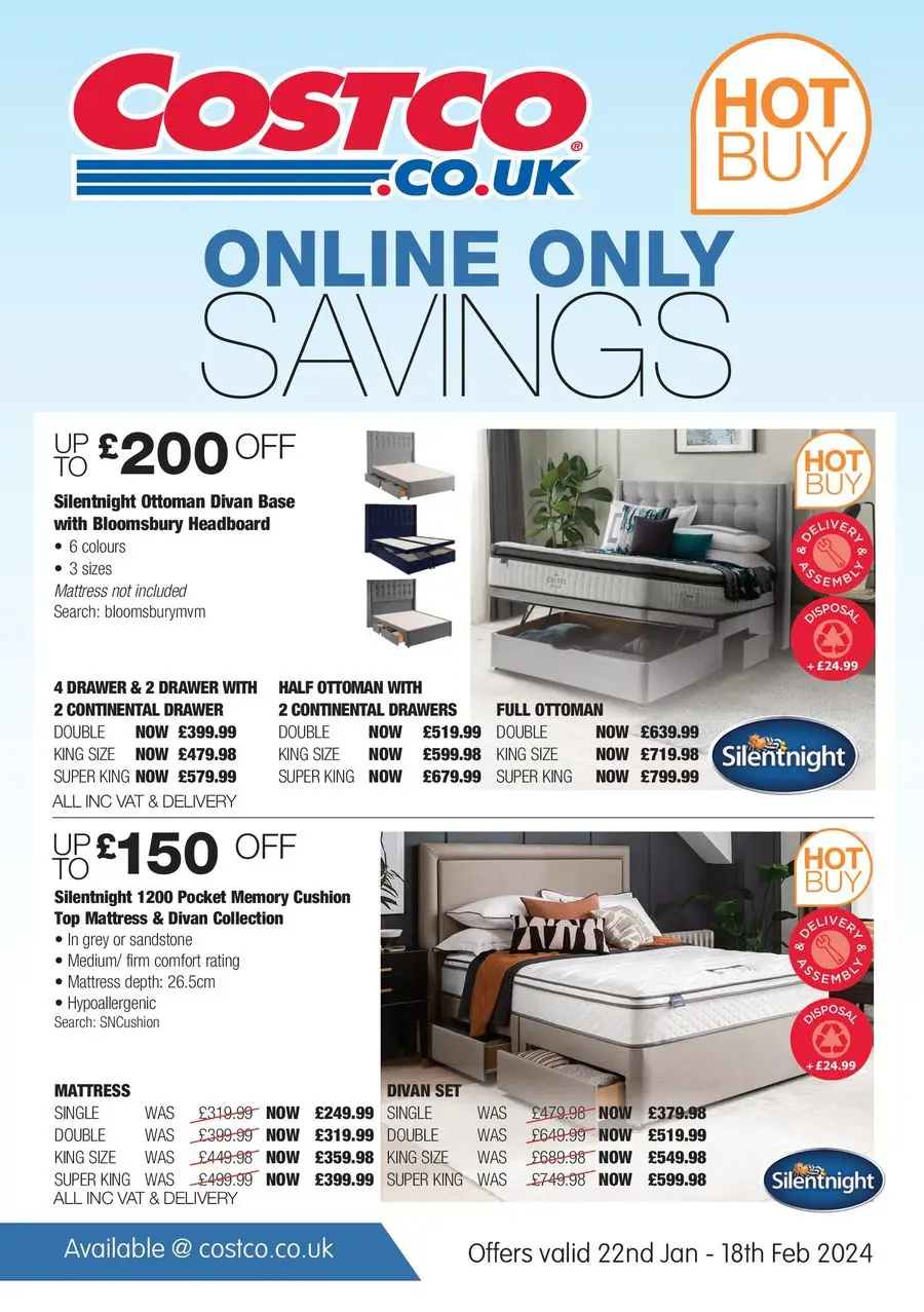 Costco Online Only Savings - 1/7