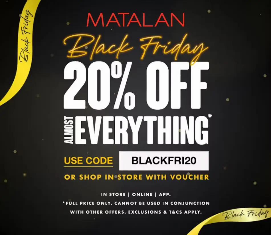 Offetr Matalan Black Friday! - 1/5