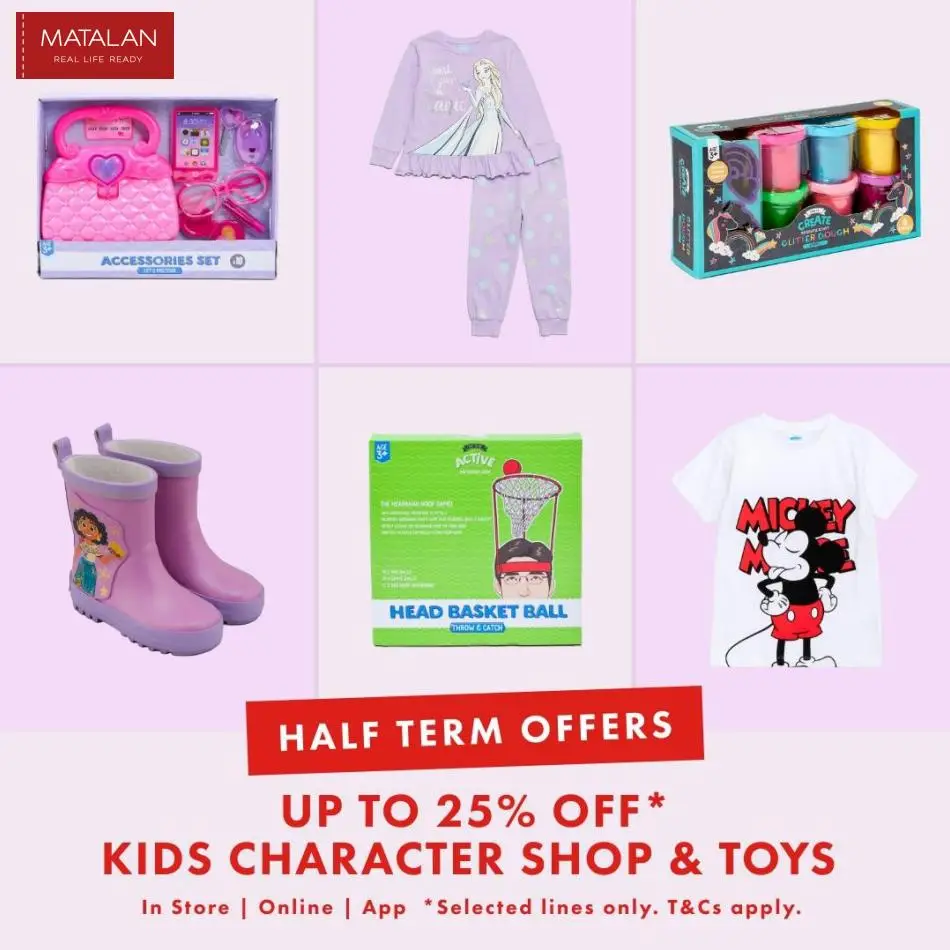 Half Term Offers - 1/6