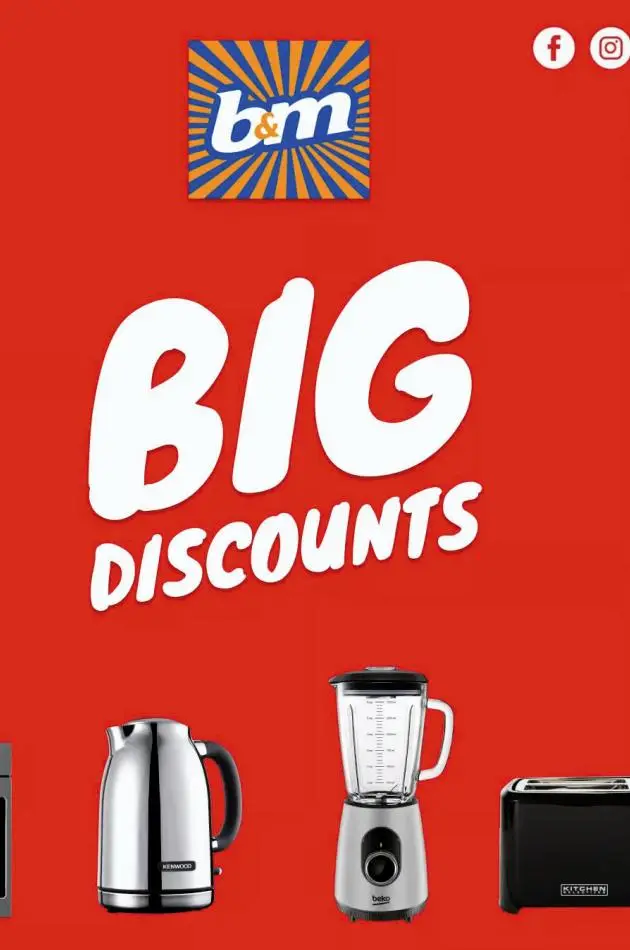 B&M Stores Big Discounts - 1/8