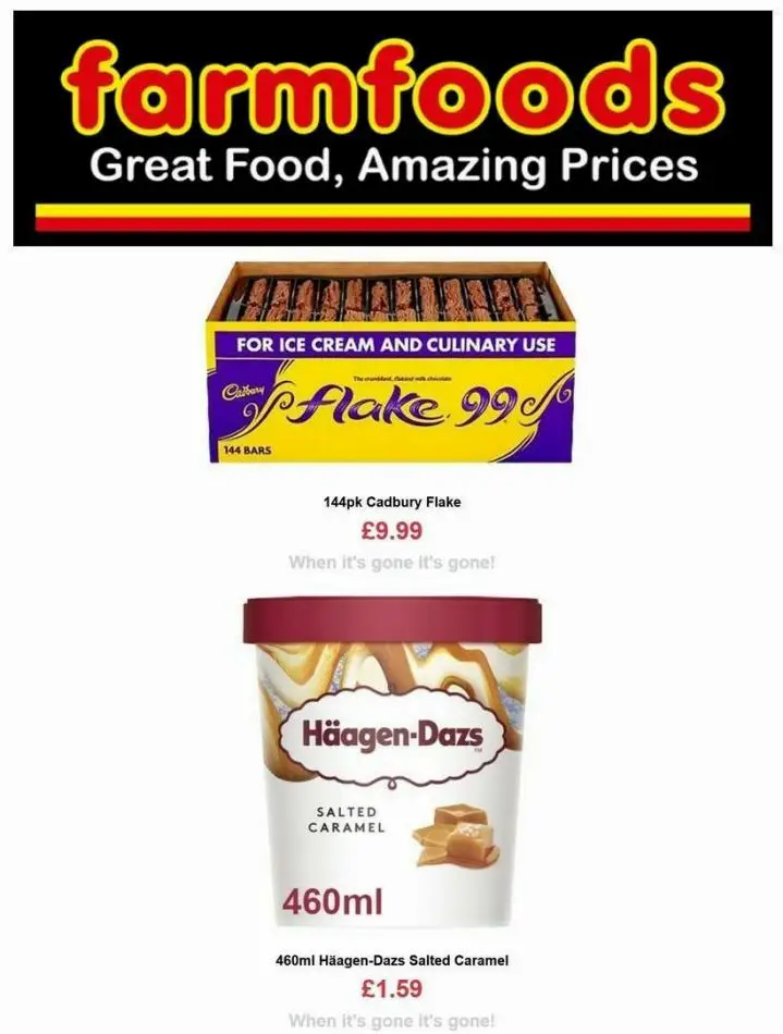 Farmfoods Offers - 1/8