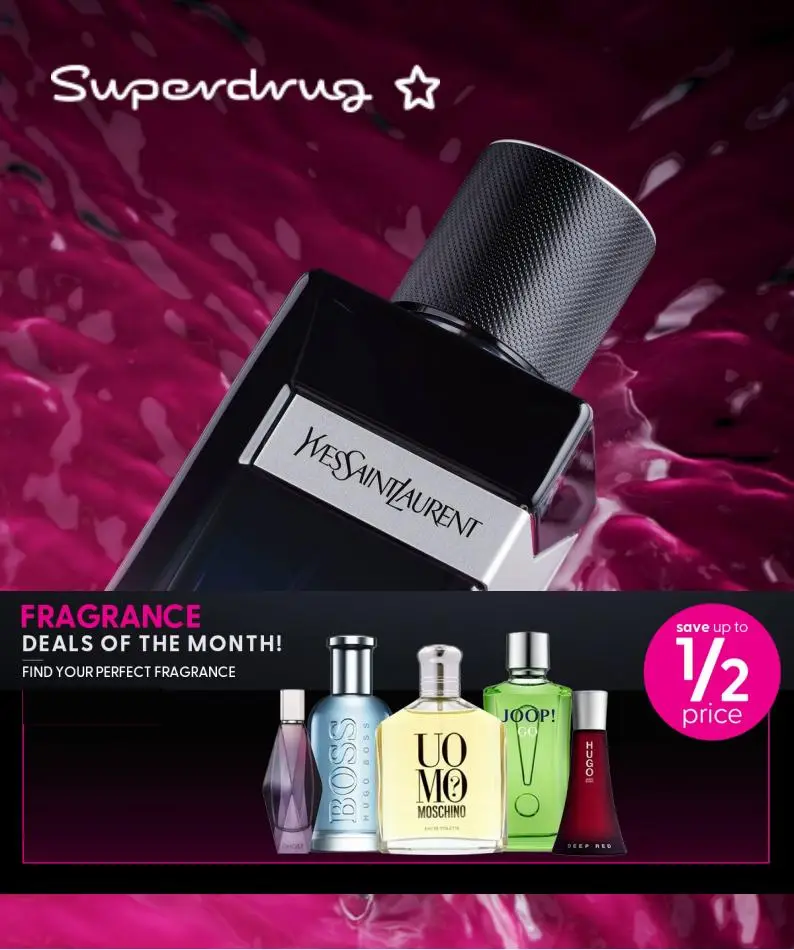 Superdrug Save up to 1/2 Price - 1/10