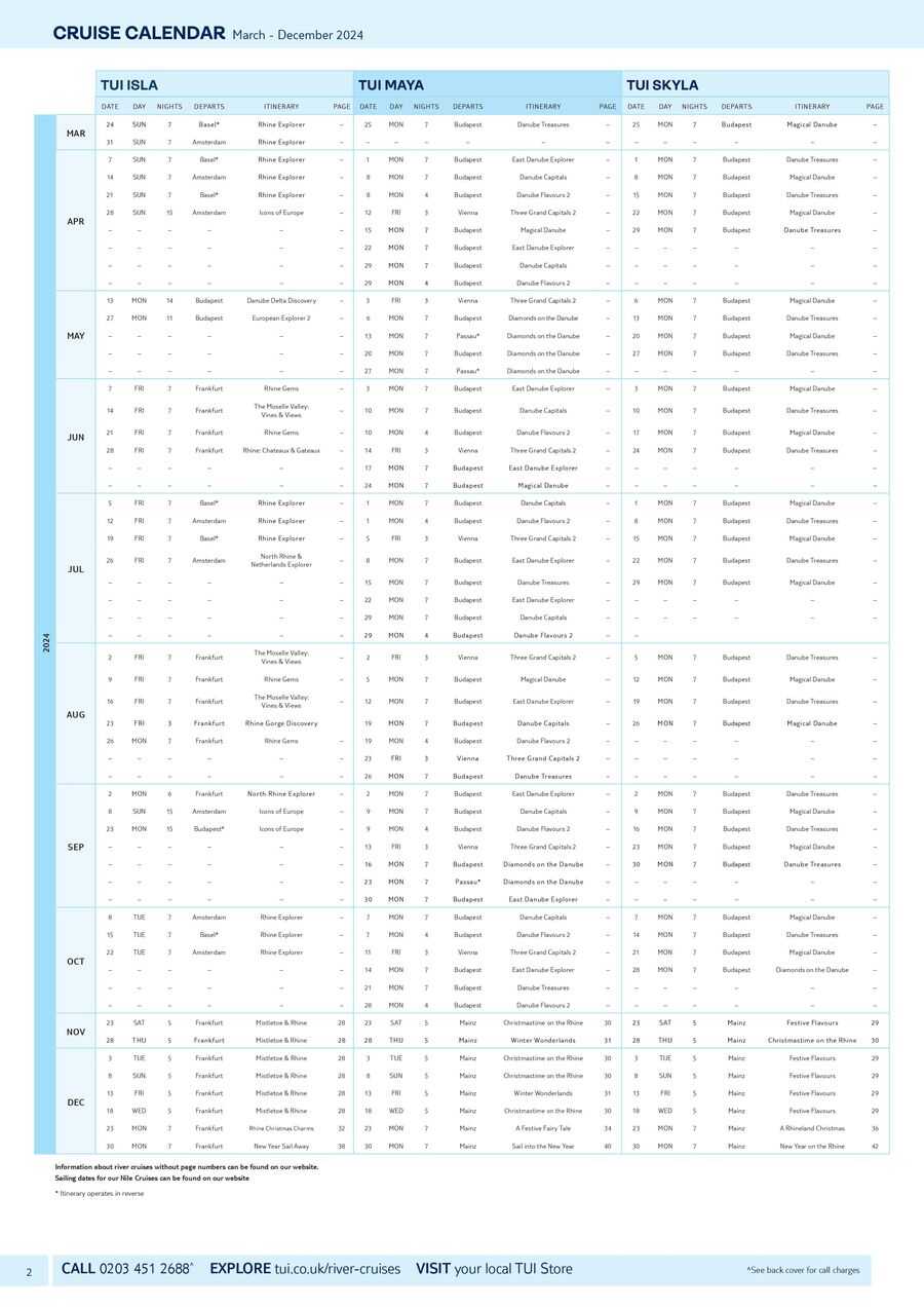 Tui: TUI River Cruises Nov 2024 – Dec 2025 01.11.2024/31.12.2025 ...