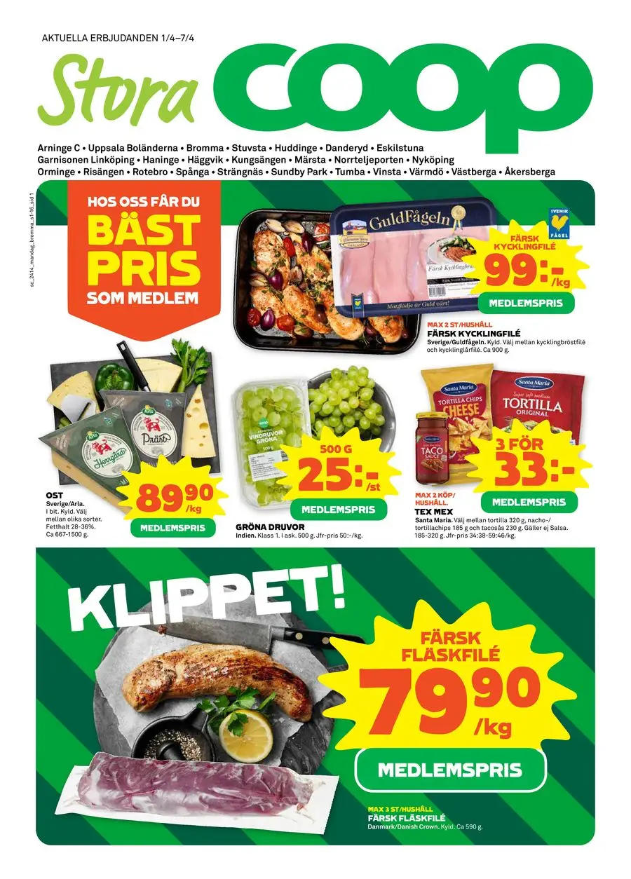 Stora Coop Erbjudanden - 1/16