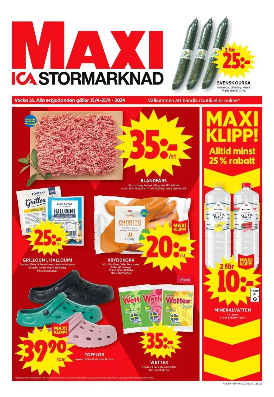 ICA Maxi Erbjudanden - 1/12