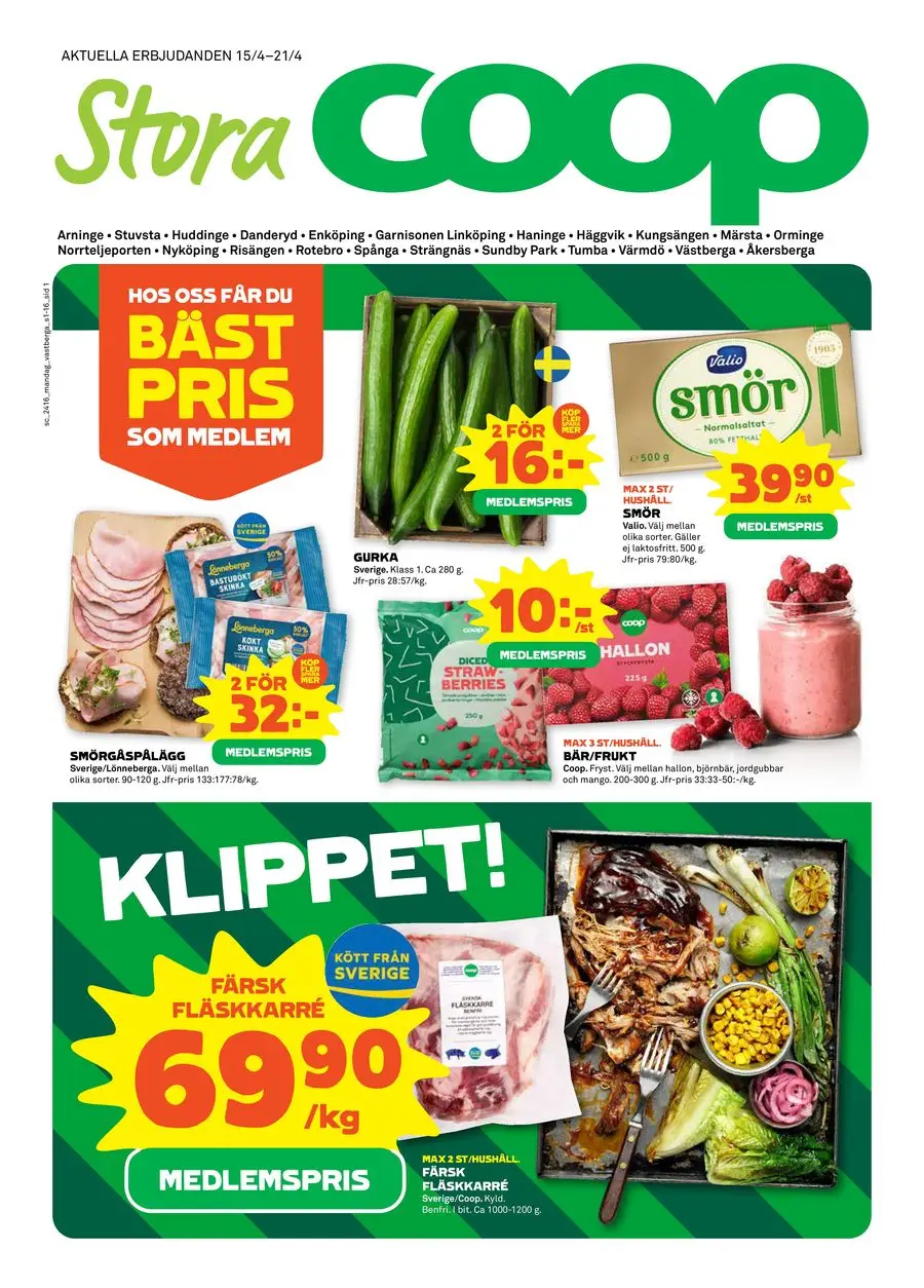 Stora Coop Erbjudanden - 1/16