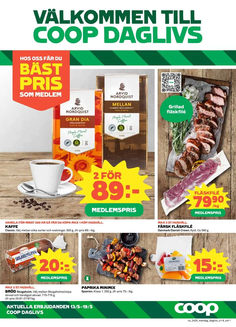 Coop Daglivs reklamblad - 1/8