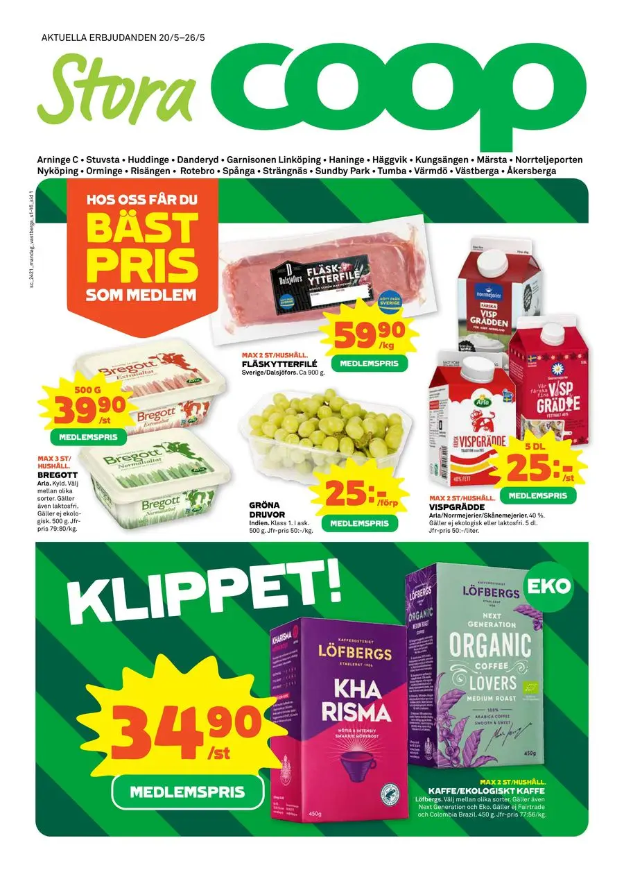 Stora Coop Erbjudanden - 1/16