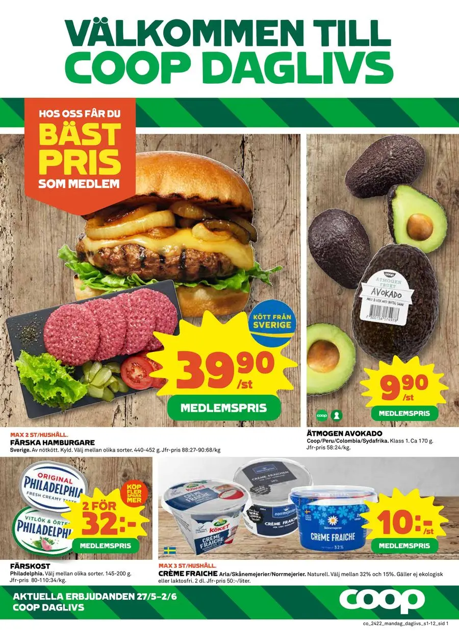 Coop Daglivs reklamblad - 1/12