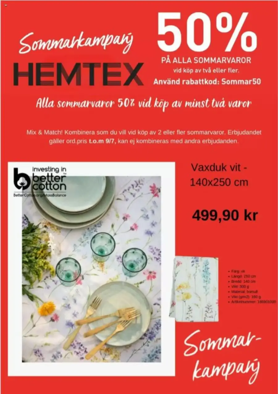 Hemtex reklamblad - 1/8