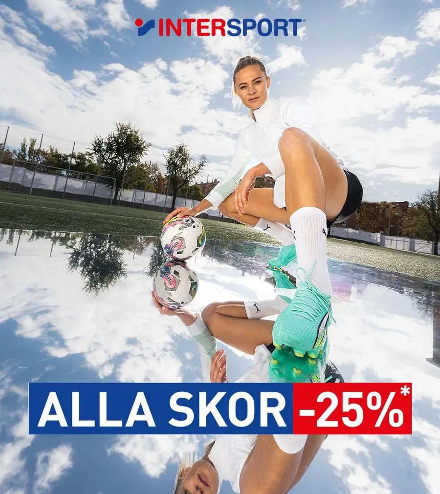 Intersport 25% rabatt på skor - 1/12