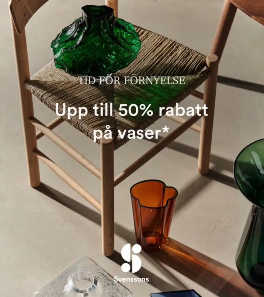 Upp till 50% rabatt på vaser! - 1/12