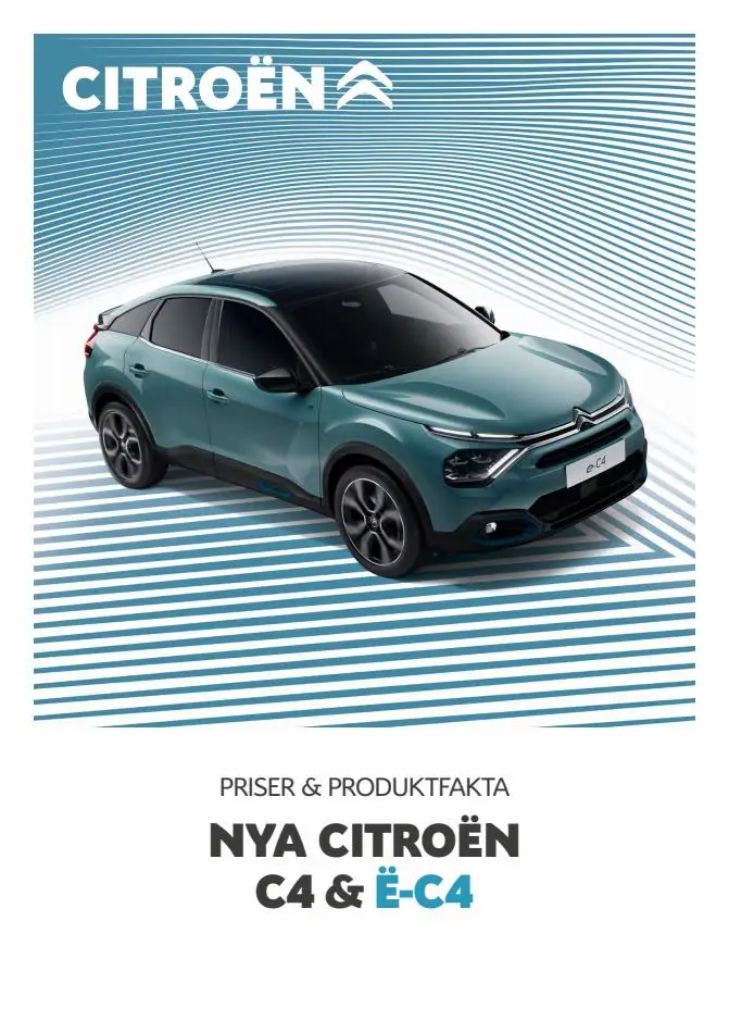 Nya Citroën C4 & Ë-C4 - 1/6