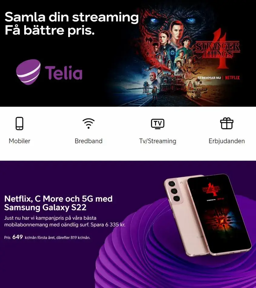 Telia Erbjudande Kampanjer - 1/27