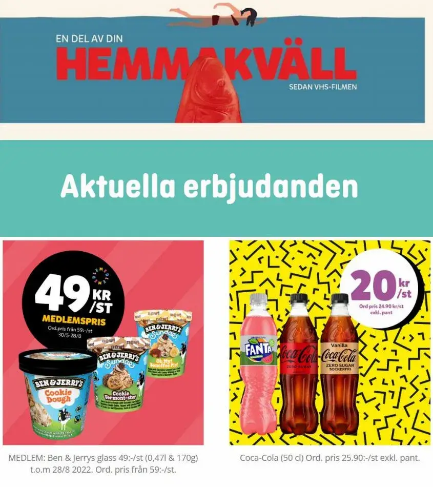 Hemmakväll Erbjudande Aktuella Erbjudanden - 1/4