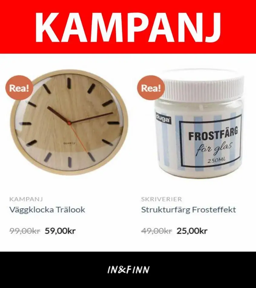 In & Finn Erbjudande Aktuell Kampanj - 1/22